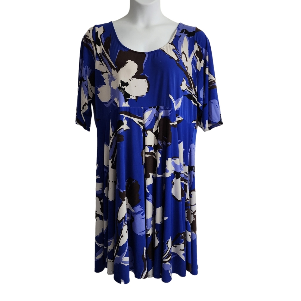 Lane Bryant fit and flare floral dress